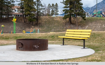 Wishbone 6 ft Standard Bench in Radium Hot Springs-2